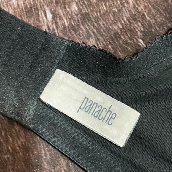 Panache Clara Full Cup Underwire Lace Bra Black 34J NWT - Picture 7 of 11